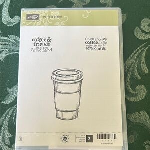 Stampin' Up! Perfect Blend Stamp Set NEW friends coffee to go friendship